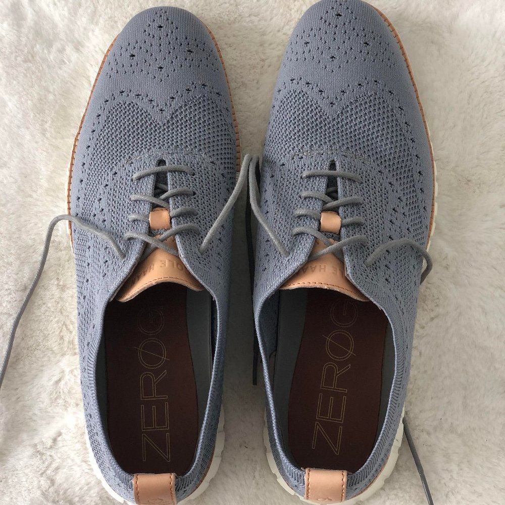 Cole Haan ZERØGRAND Wingtip Oxford Blue Gray